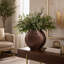 Grand vase rond en métal sculpté pour la décoration intérieure-198283653