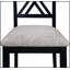Ensemble de salle à manger 7 pièces avec table gris-noir et chaises rembourrées grises pour des repas élégants et confortables-1555699205-1555699207