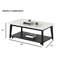 Table basse contemporaine avec tablette de rangement