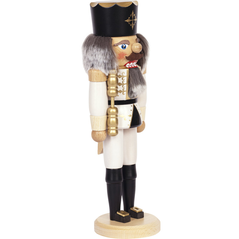 Christmas Nutcracker, White/Black