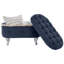 Bancs de rangement, banc de bout de lit avec capitonnage à boutons, repose-pieds de rangement rembourré en tissu, banc de fenêtre avec frange, banc d'armoire à chaussures, banc de pied de lit-597239576