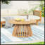 Table basse de patio en bois d'acacia