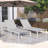 5-Level Adjustable 2-Piece Outdoor Chaise Lounge-1167934378
