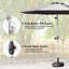 Parasol de patio de 10 pi avec tissu élastique et durable pour l'extérieur