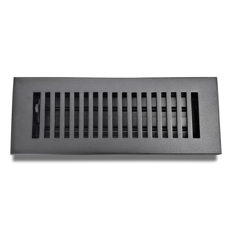 Couvercle de ventilation standard en fonte d'aluminium, Noir, H 3 po x l 10 po x P 12 po