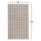 Abagail Light Check in Black/Beige with Backing