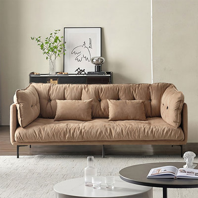 Canapé standard 84,65 po en velours kaki