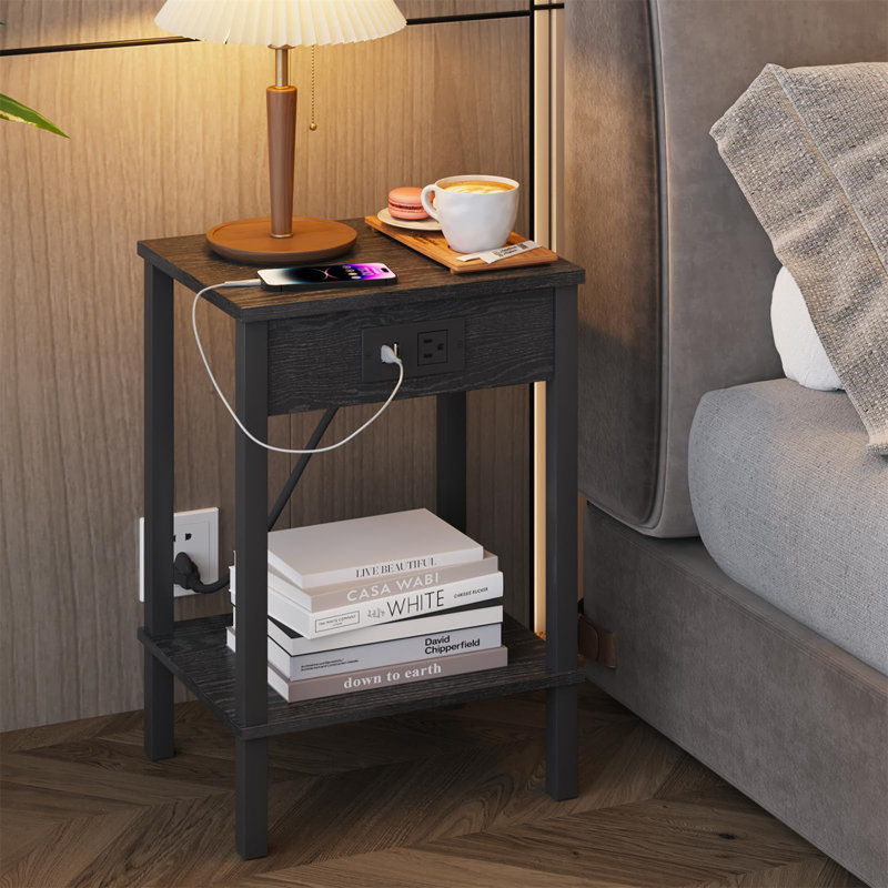 Ayren End Table Set, Black