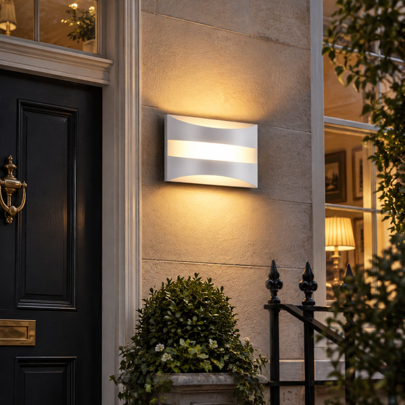 LED Flush Mounted Sconce, White