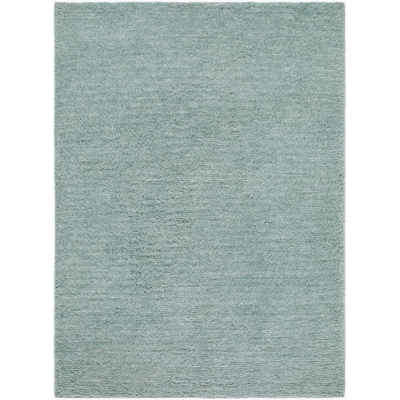 Tapis fait à la main Snuggle, Écume de mer, écume de mer, Rectangulaire 2 pi x 3 pi