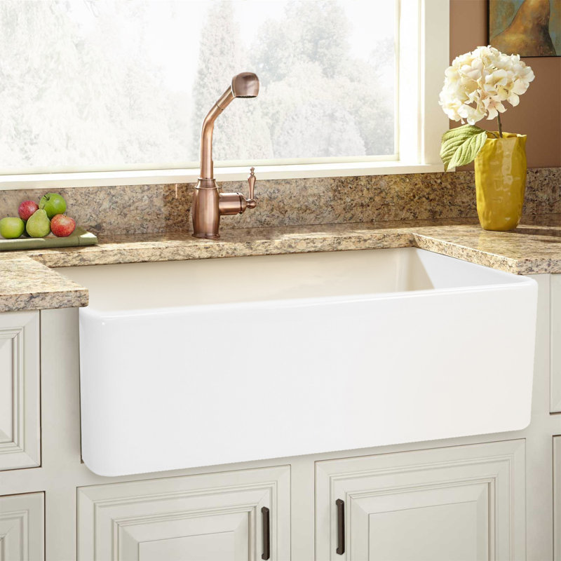 33'' L Single Bowl Fireclay Kitchen Sink