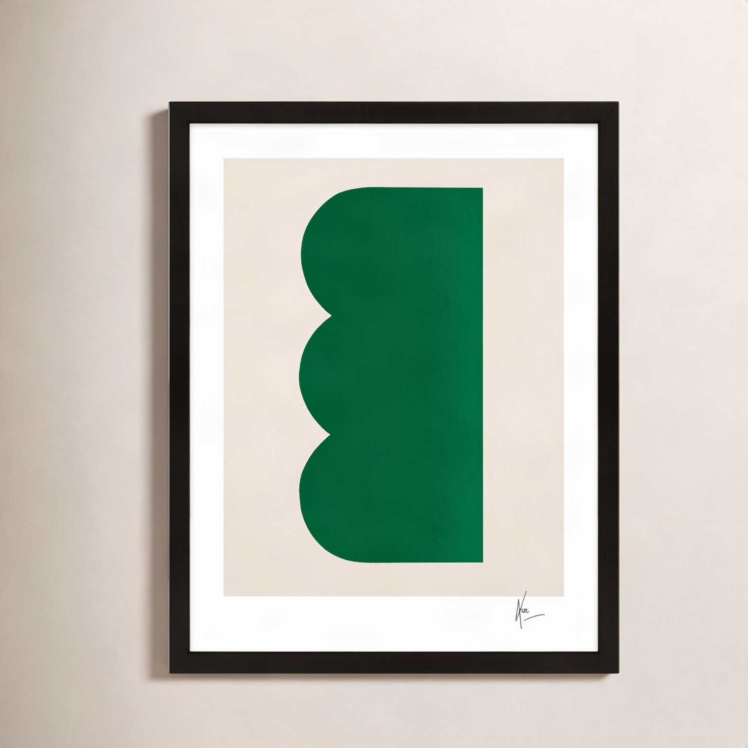 Keyhole 3 by Lee Lessem, Black Framed, 38" H x 30" W x 1.25" D