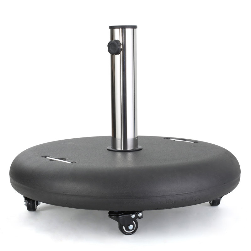 Base de parasol Wheelie - ronde, Noir
