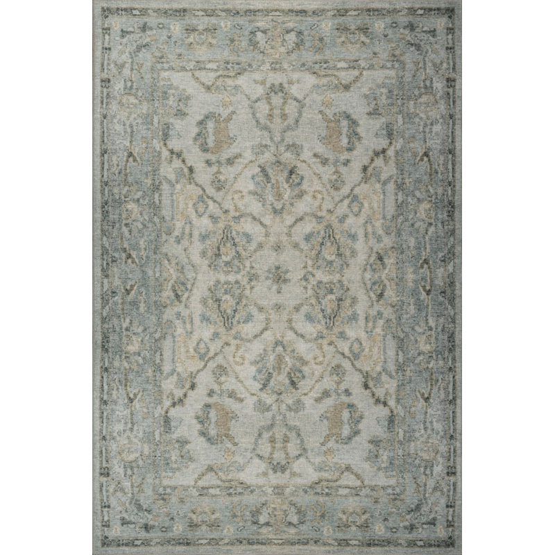 Tapis à motif tissé en chenille relique, Rond 5 pi