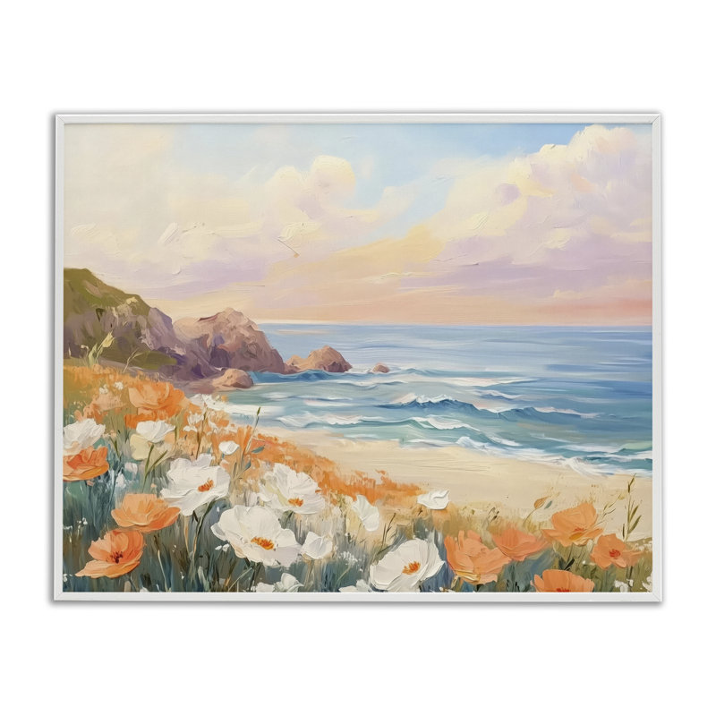 Poppies par Beach Bay, estampe numérique, design par Arlington Prints, H 24 po x l 30 po