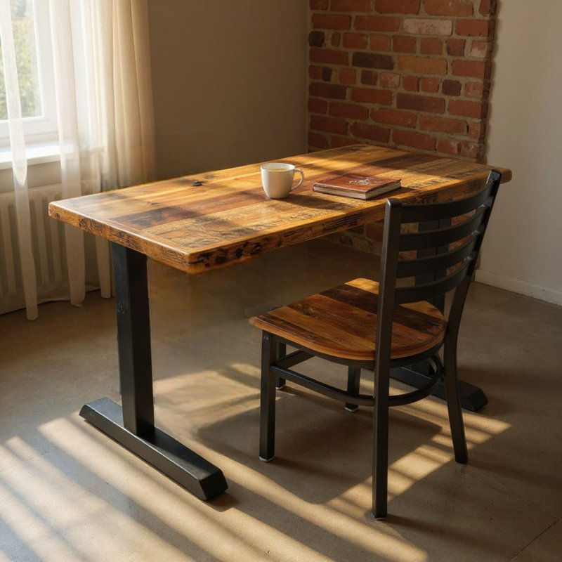 The Heritage Farmhouse Earth & Iron Desk, 29.75" H x 48" W x 30" D
