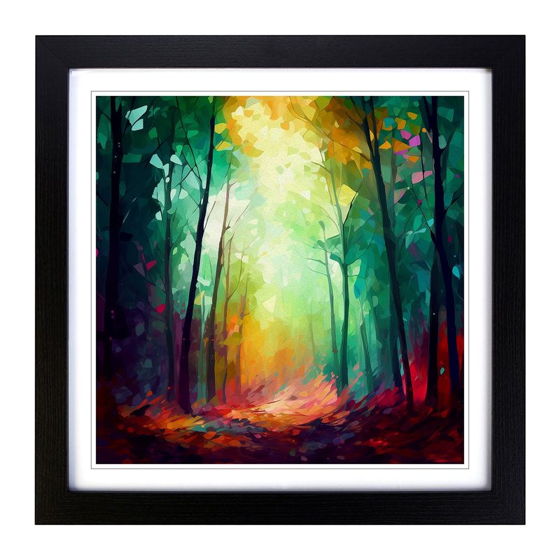 1 Piece Single Picture Frame Wall Art, Black