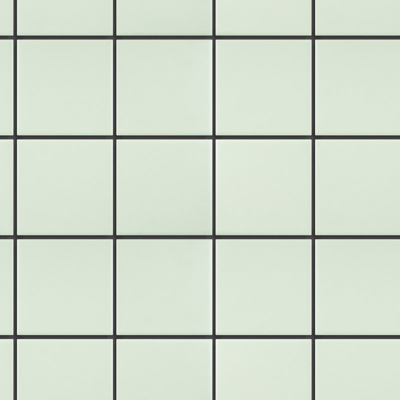 Porcetile 11.82 in. x 11.82 in. Squares Matte Porcelain Mosaic Wall and Floor Tile, Green
