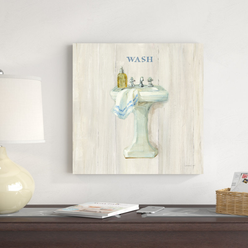 «Farmhouse Sink Wash» par Danhui Nai, reproduction d'art sur toile tendue, H 20 po x l 20 po