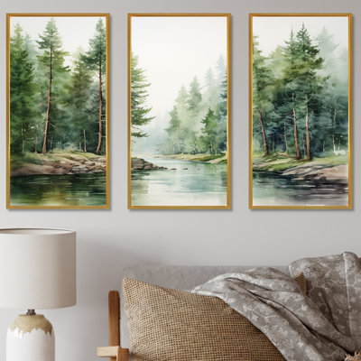 «River Forest Hidden Treasure Scenery I - River Decor», ensemble de reproduction d'art mural