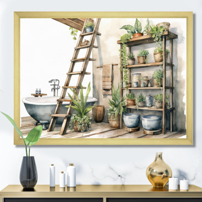 «Natural Bathroom Decor XXVIII» sur toile
