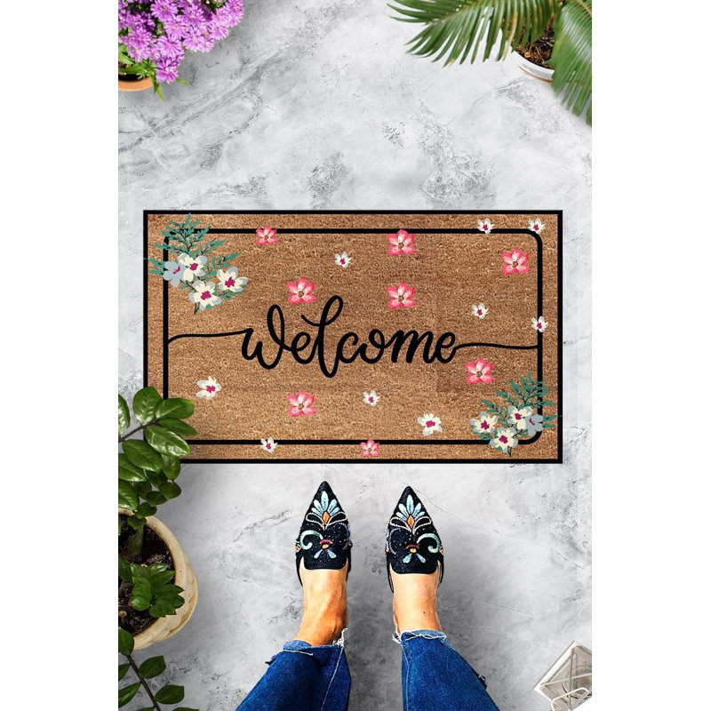 Paillasson durable en PVC antidérapant de 15,7 po x 23,6 po | Matériau 100% PVC, lavable à la machine à 86 ° F | Parfait pour l'intérieur et l'extérieur, facile à nettoyer, élégant et fonctionnel