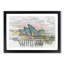 Sydney Opera House at Sunset in Abstract - Framed Print-55728527-55728529