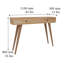 Console Table 110Cm Solid Wood Eradu-1473017718