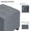 Leella 35cm Wide Tufted Square Solid Colour Footstool Ottoman