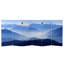 71" x 38.75" Tall Double Sided Misty Mountain Canvas 3 Panel Room Divider-298444143