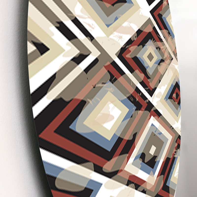 Ensemble de 3 décorations murales à motif de losanges rétro