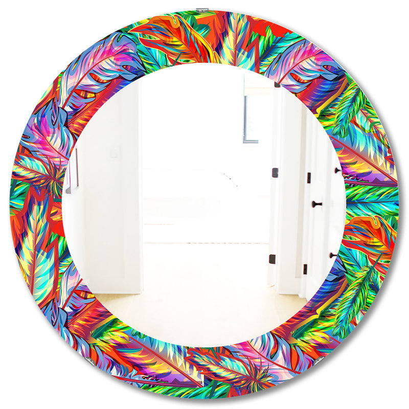 Miroir mural Tropical Mood Bright 5, H 31,5 po x l po