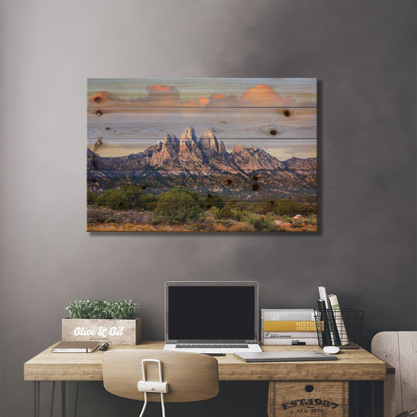 Loon Peak® Organ Mountains, Chihuahuan Desert, New Mexico On Wood by ...