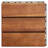 Alleva 11.81'' L x 11.81'' W Wood Interlocking Deck Tile in Brown
