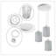 Crucita 3 - Light White Cluster Pendant
