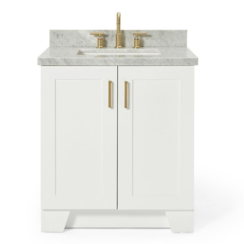 ARIEL TAYLOR 31 IN RECTANGLE SINK VANITY, White, Rectangle