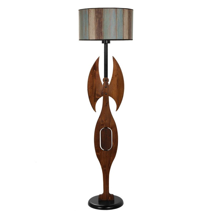 Lampe sur pied 62 po Burress, Brun foncé