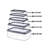 Transparent Plastic Storage Box Set (5 Pieces) | 4.7 x 3.1 x 2.0 in, 5.9 x 3.9 x 2.2 in, 7.1 x 4.7 x 2.6 in, 8.3 x 5.3 x 3.0 in, 9.4 x 6.3 x 3.1 in | 100% Dishwasher Safe | Ideal for Organizing Kitchen, Office, & Crafts