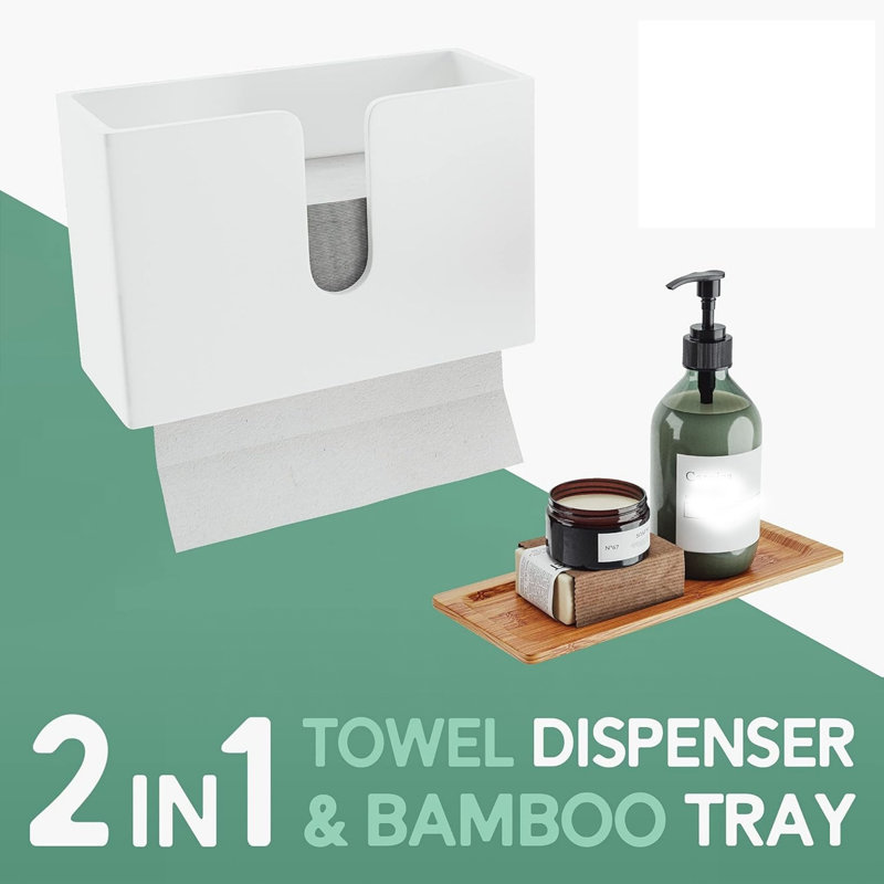 Bamboo Paper Towel Holder