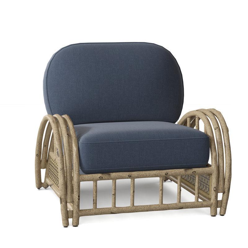 Chaise de patio avec coussins River Run, Lin Sunbrella® pierre