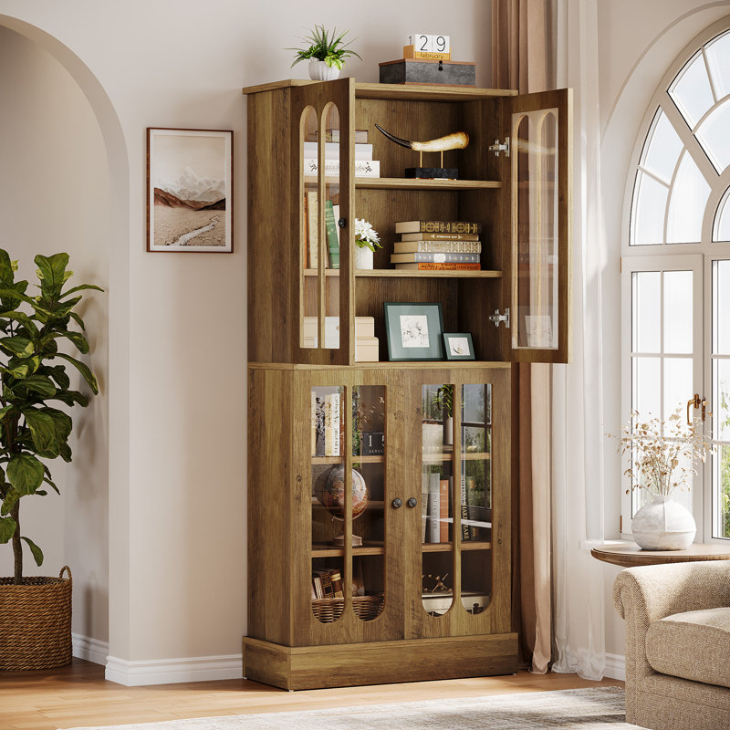 72" Tall Bookcase with 6-Tier Shelves
