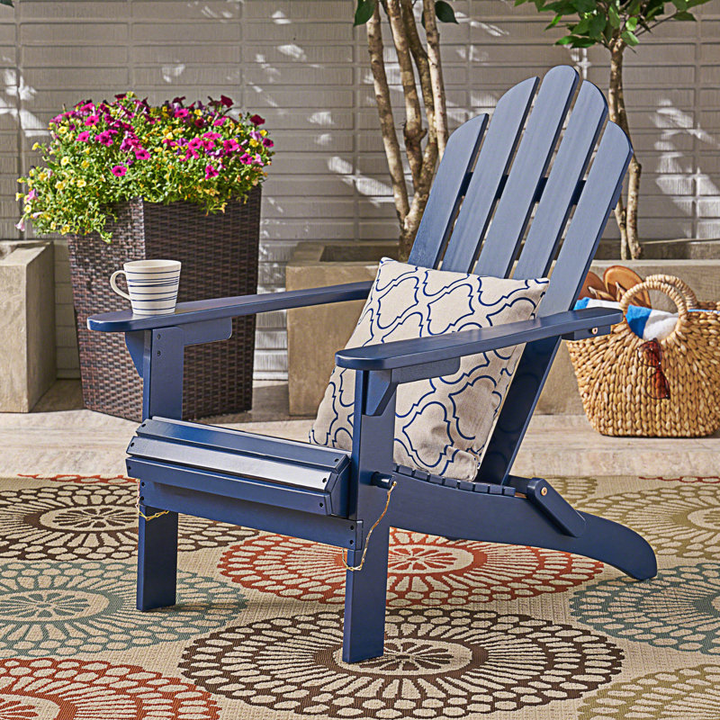 Chaise Adirondack pliable, Bleu