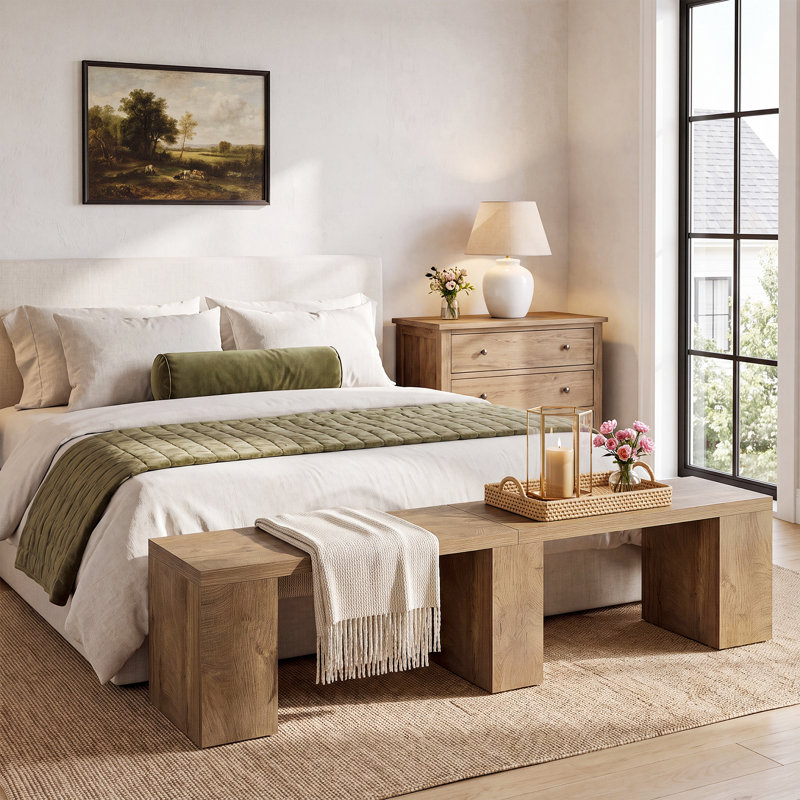 70.9" Extra Long Dining Bench, Brown