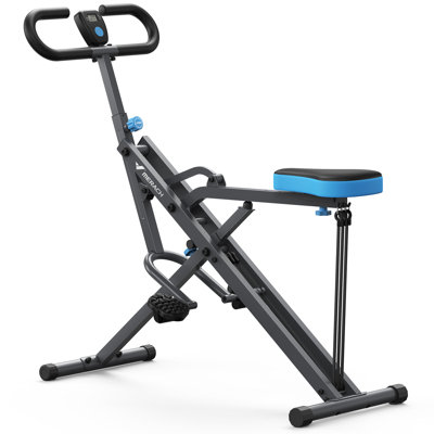 Squat Machine, MERACH R07 2 en 1 Rameur Squat, Installation facile et équipement d'exercice pliable, Glute Trainer Machine, Glutes & Leg Workout Machine