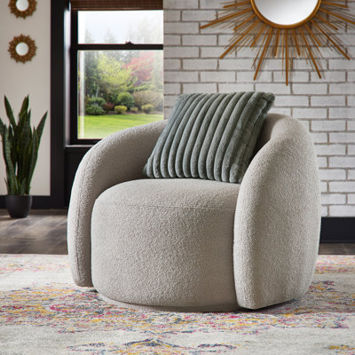 Chaise d'appoint Doniphan Modern Boucle