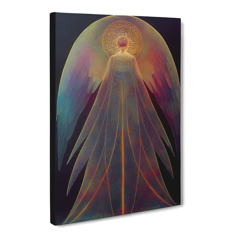 Angel Mandala - Wrapped Canvas, 50cm H x 35cm W x 3cm D