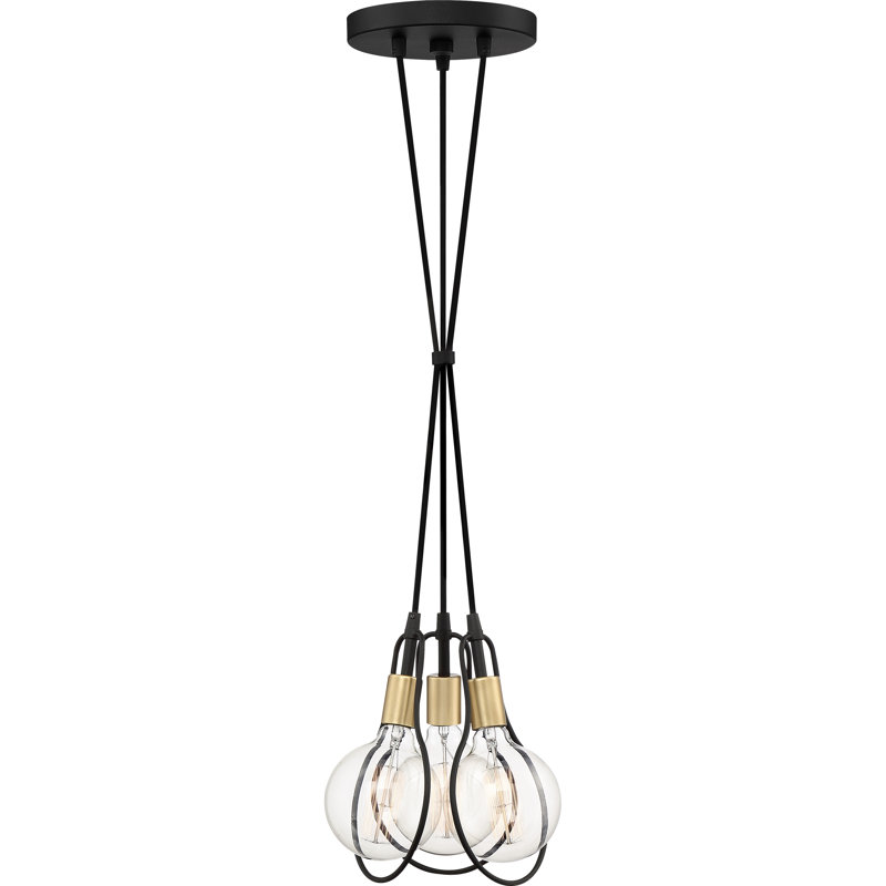Luminaire suspendu pour grappe 3 lumières Thermopolis