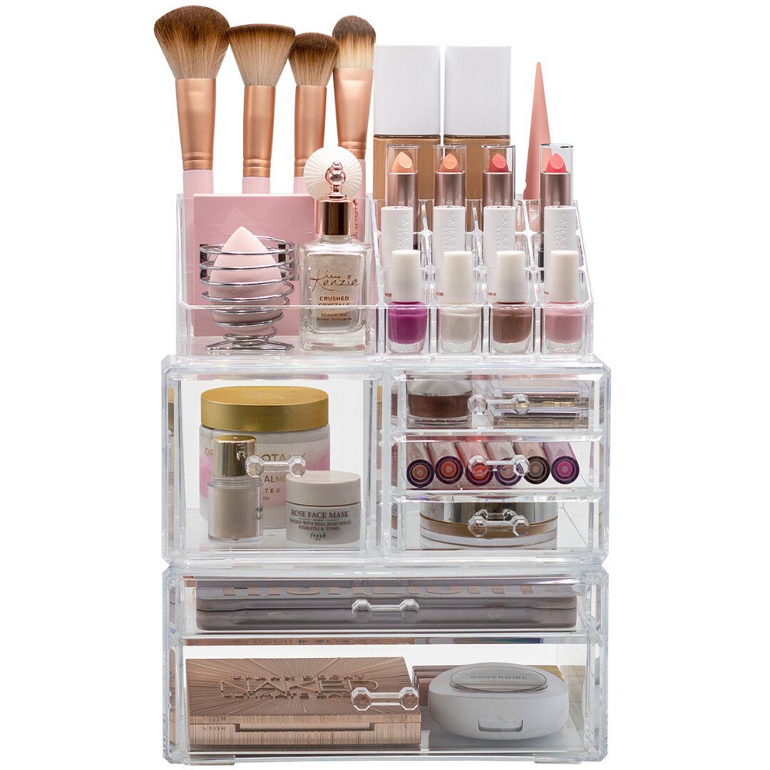 Sorbus Cosmetic Makeup and Jewelry Storage Case Holder