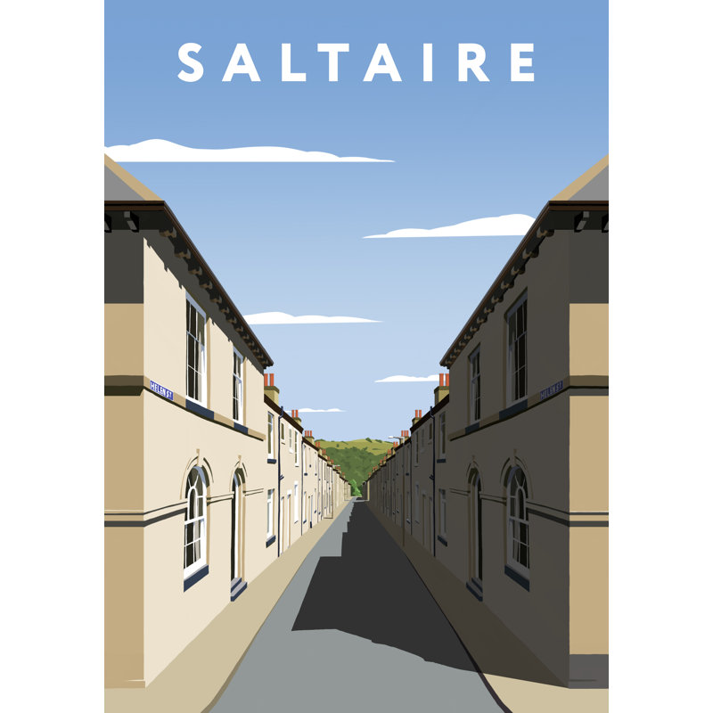 'Saltaire' by Richard O'Neil - Print, 40 cm H x 30 cm W x 1 cm D, No Frame