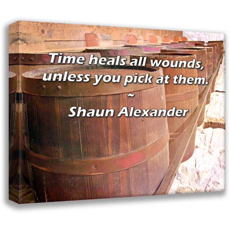 Toile tendue Astoria Grand Gallery par Shaun Alexander: «Le temps guérit toutes les blessures, sauf si vous choisissez